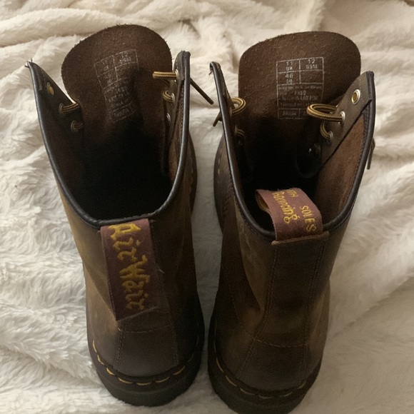 Dr. Martens - Size 12 US/ 46 EU 1460 CRAZY HORSE LEATHER LACE UP BOOTS - Picture 5 of 7